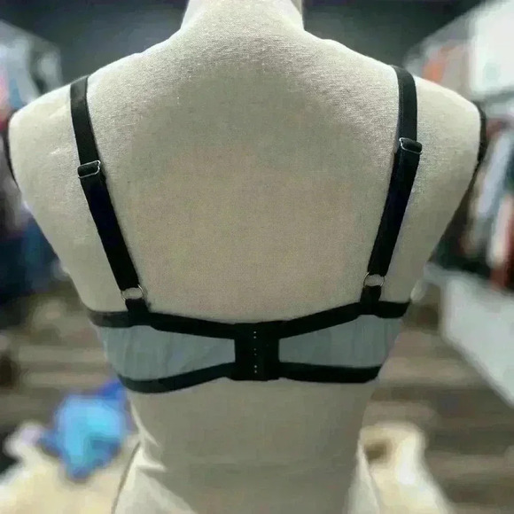 Victoria's Secret Dream Angels Lace Push Up Bra Size 38D Blue Without Padding - Picture 5 of 8